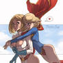 Powergirl and Supergirl