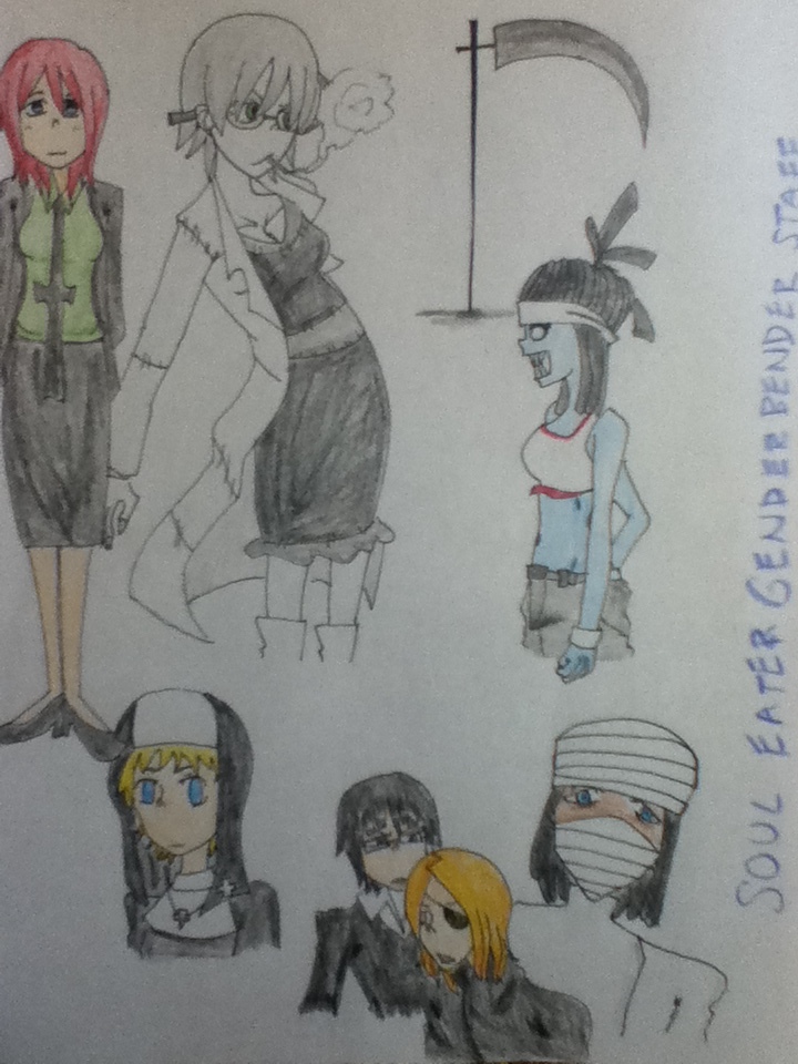 SOUL EATER GENDER BENDER STAFF MEMBERS