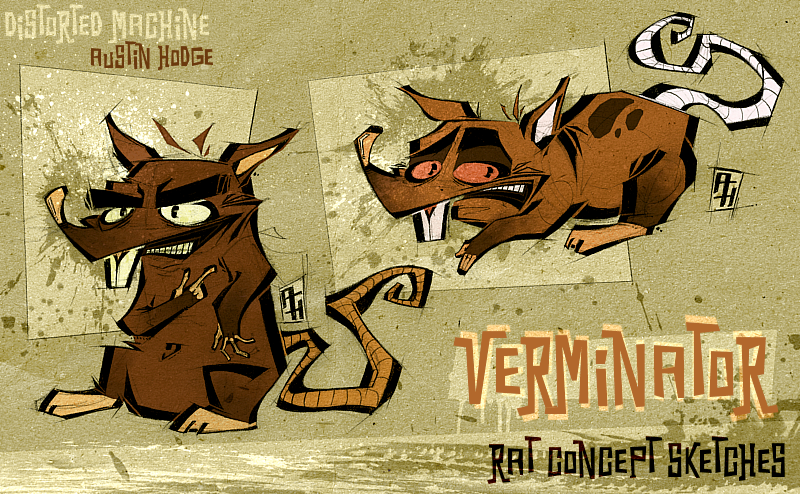 'Verminator' - Rat Concept Art by DISTORTEDMACHINE on DeviantArt