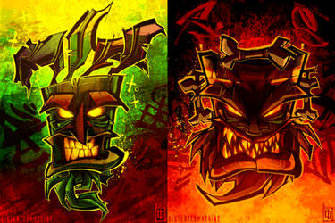 The AKU UKA Brothers by DISTORTEDMACHINE