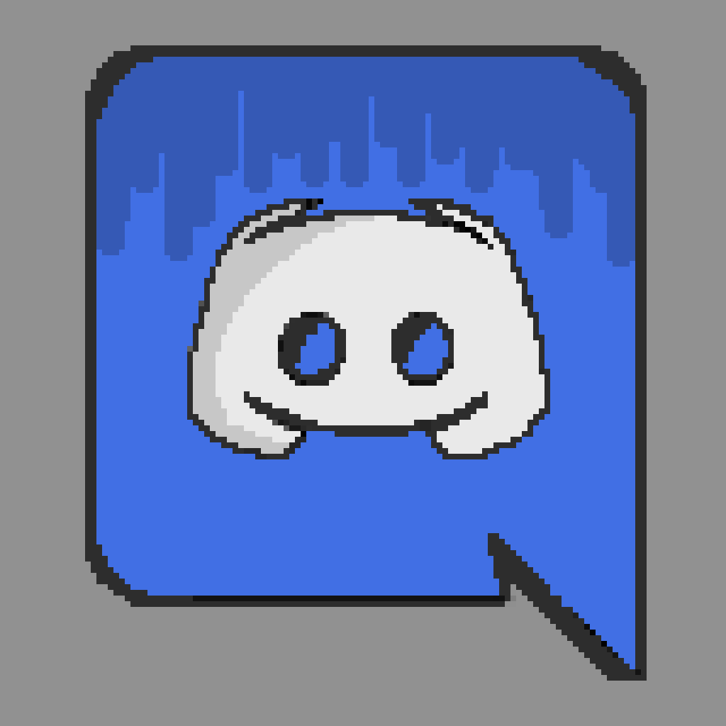 Discord logo pixel art : r/PixelArt