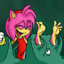 Amy Rose Tickled