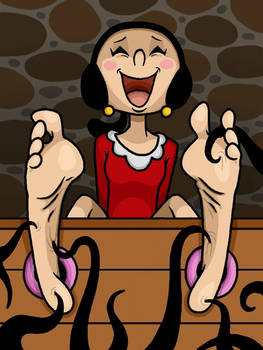 Olive Oyl Tickled