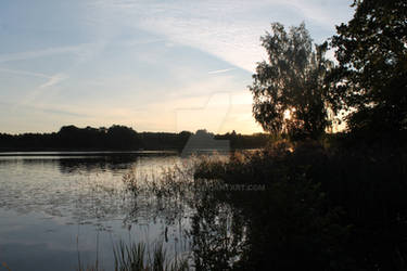 Sunset on the lake