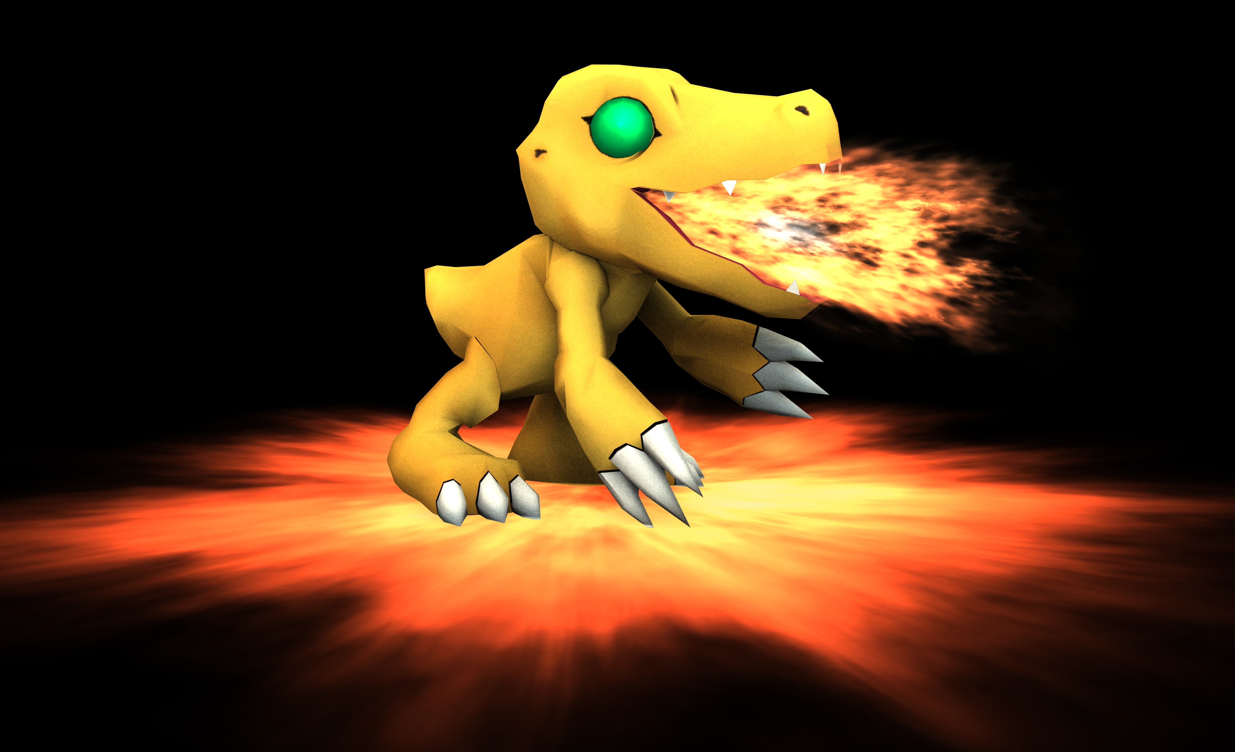 Rigged Agumon Model