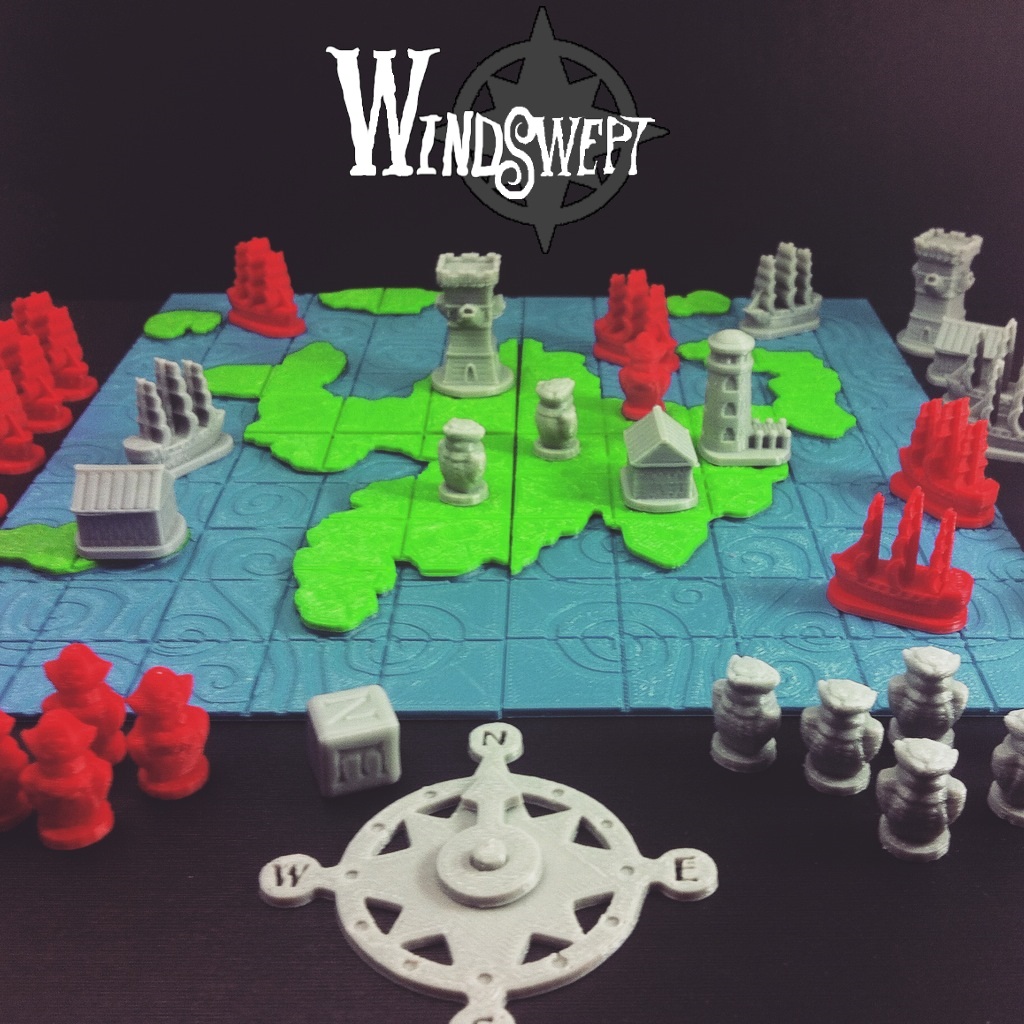 Windswept, 3D print-and-play board game