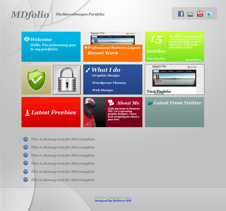 Windows 8 Inspired Portfolio by TheMarcoDesigns on DeviantArt