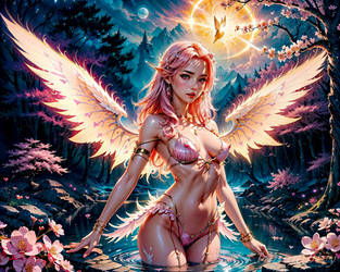Pink Seraph: Amidst The Cherry Blossoms