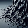 Dark Liquid Dripping Dramatic Flow