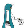 miku loves cat