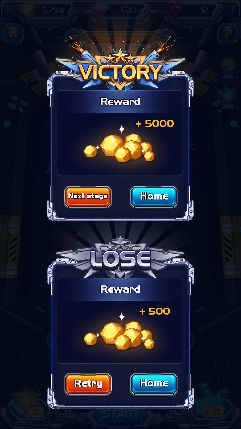 Game PinBall - UI/UX by sacden on DeviantArt