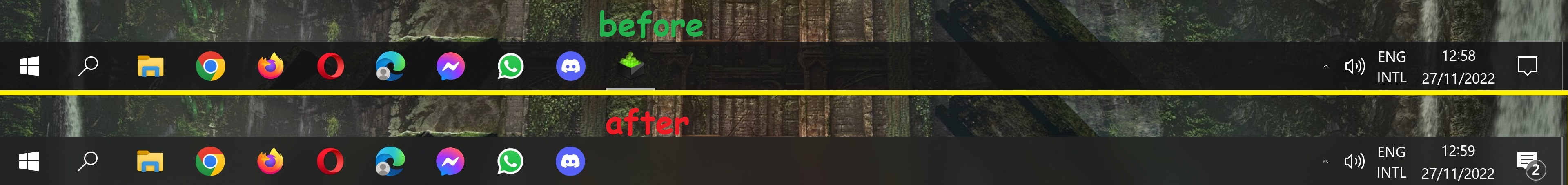 windows 10 taskbar before and after nvidia drivers by haldir307 on ...