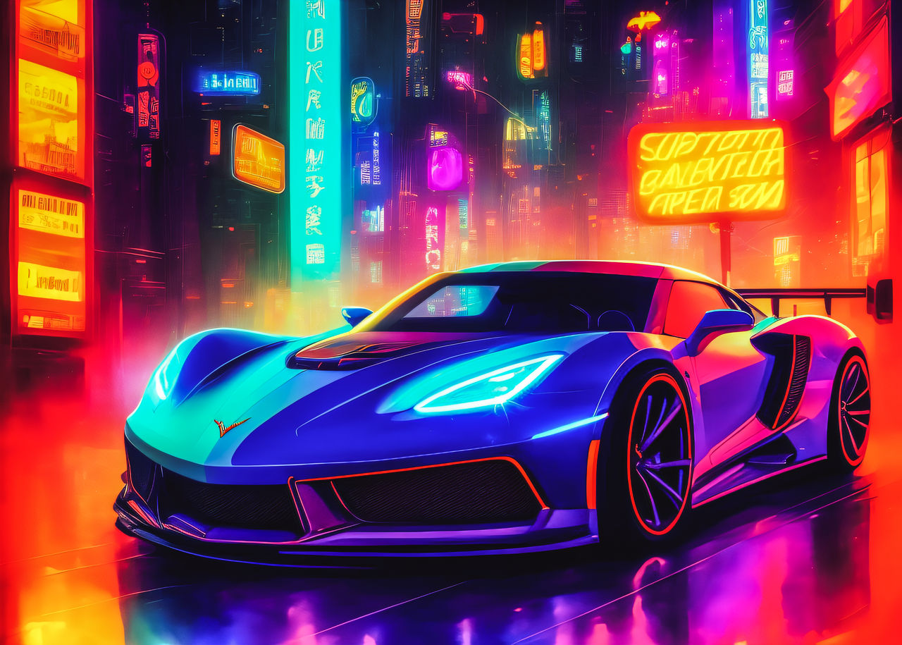 Corvette Chiron Concept Supercar, AI Generated by RocketMobster on ...