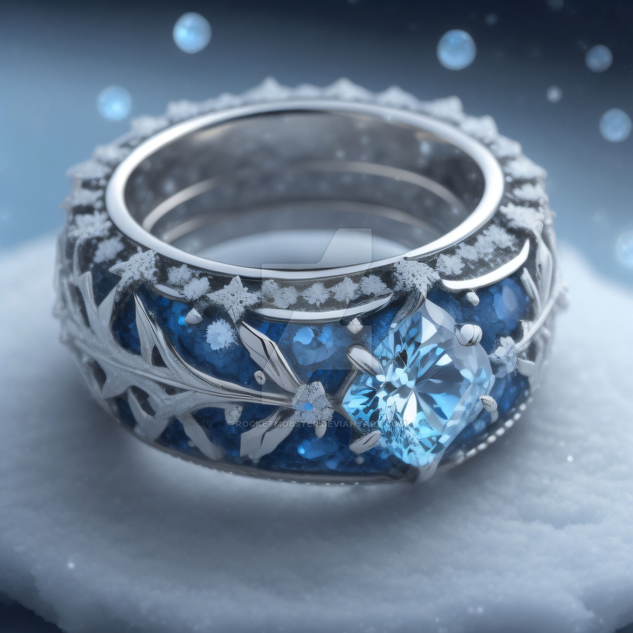 Ice Rings World Fire and Ice Jewelry Design - Ice Ring 12 by RocketMobster on DeviantArt
