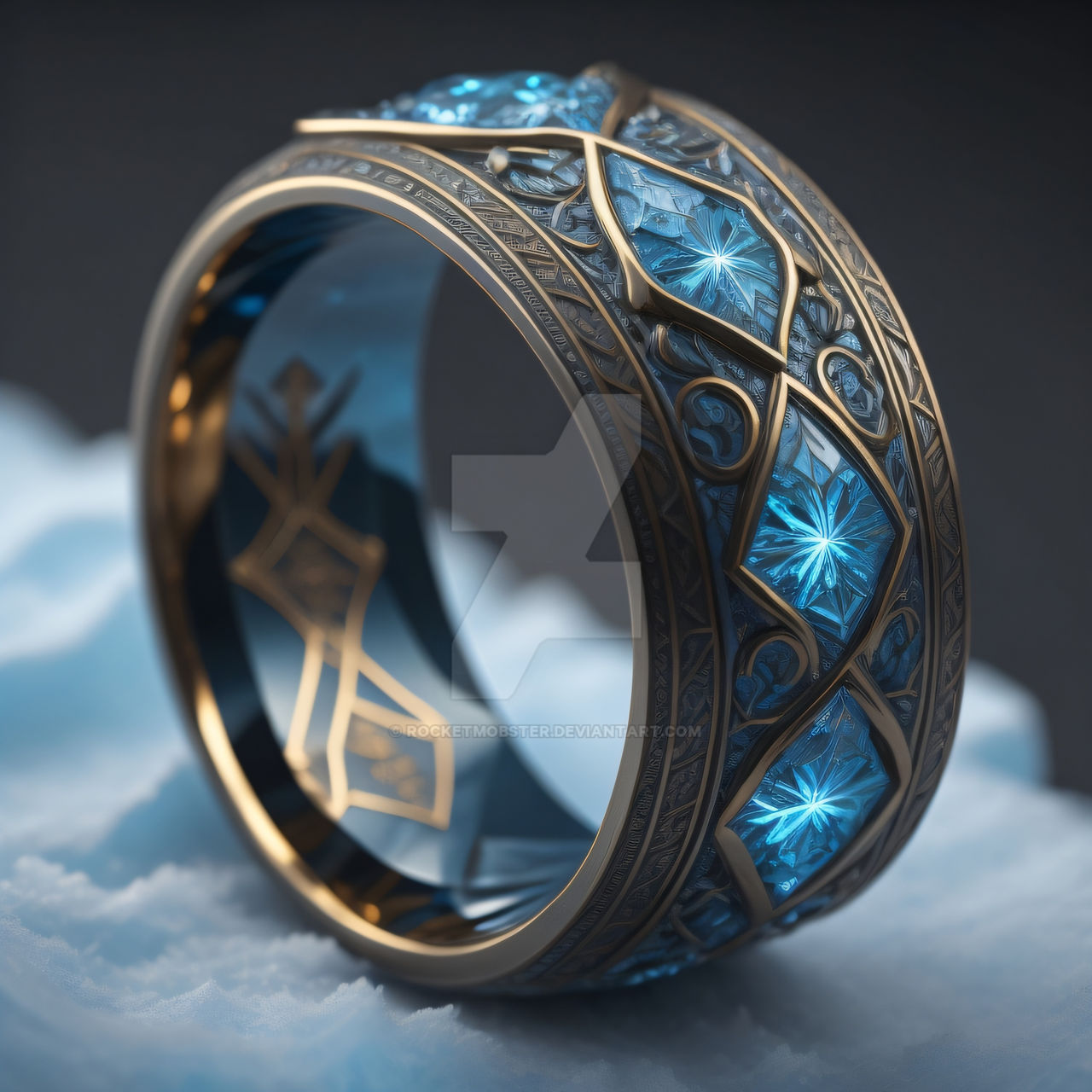 Fire and Ice Jewelry Design - Ice Ring 4 by RocketMobster on DeviantArt