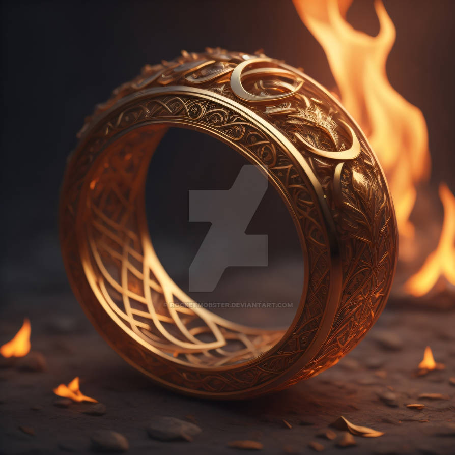 Fire and Ice Jewelry Design - Fire Ring 4 by RocketMobster on DeviantArt