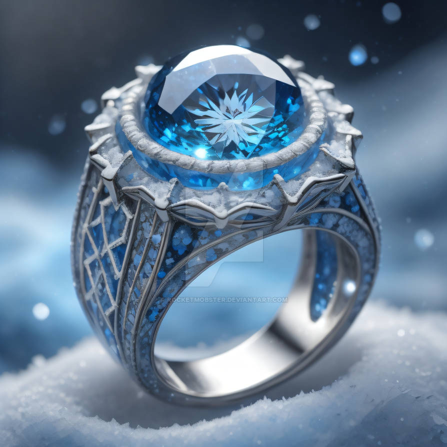 Fire and Ice Jewelry Design - Ice Ring 6 by RocketMobster on DeviantArt