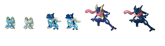 Greninja Sprite Line by Squeeblez on DeviantArt.