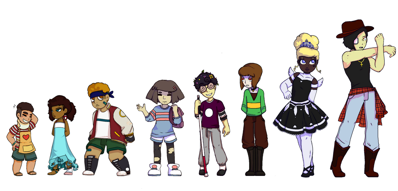 Undertale Human Fall Undertale: Eight Fallen Humans by moonsidetourist on DeviantArt