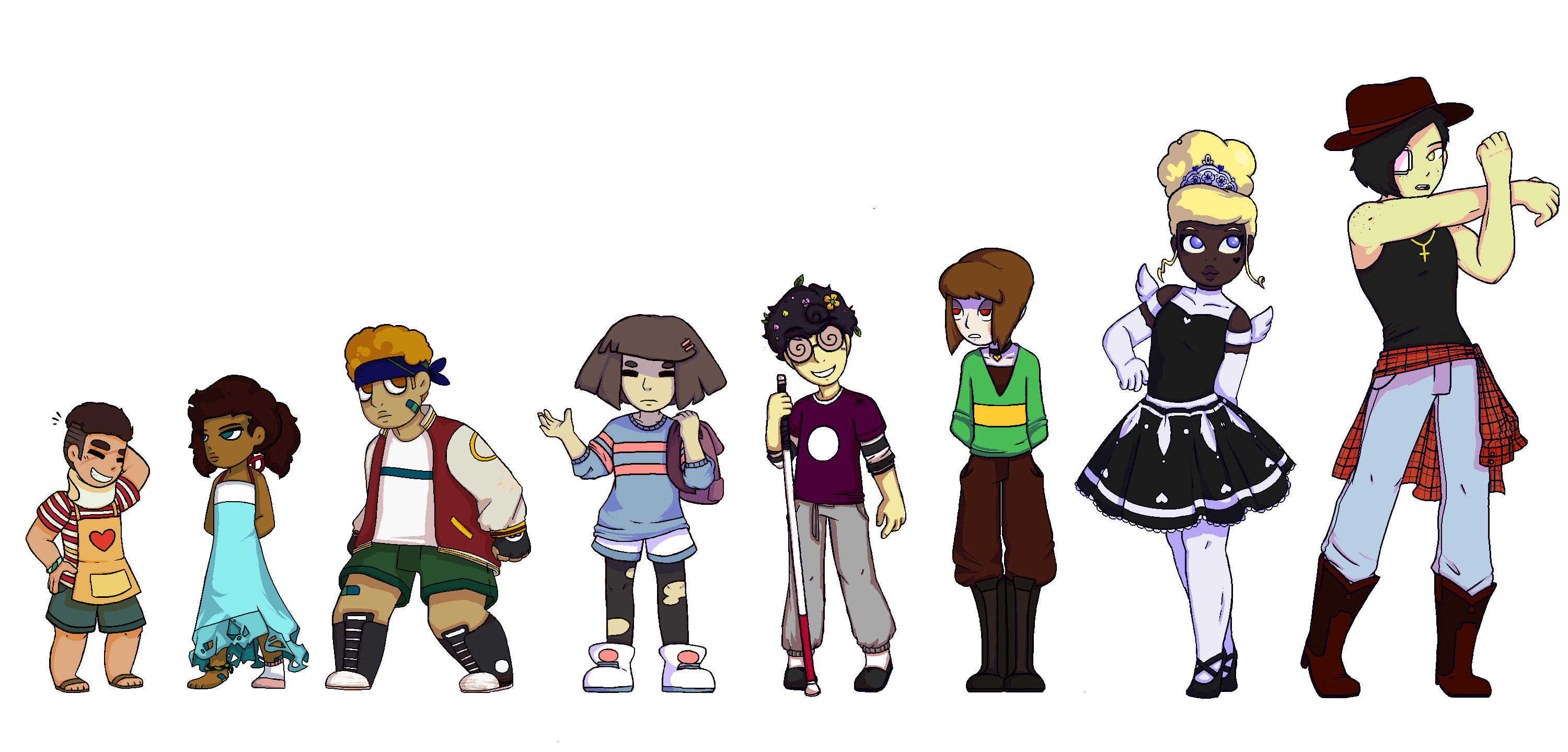 Undertale Eight Fallen Humans By Moonsidetourist On DeviantArt undertale-eight-fallen-humans-by-moonsidetourist-on-deviantart