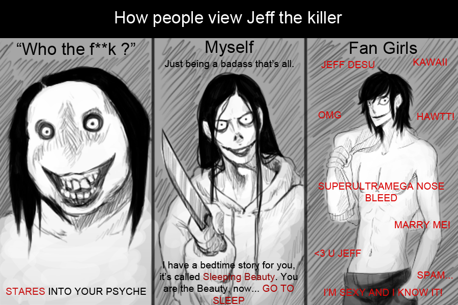 People's view of Jeff the killer by SUCHanARTIST13 on DeviantArt.