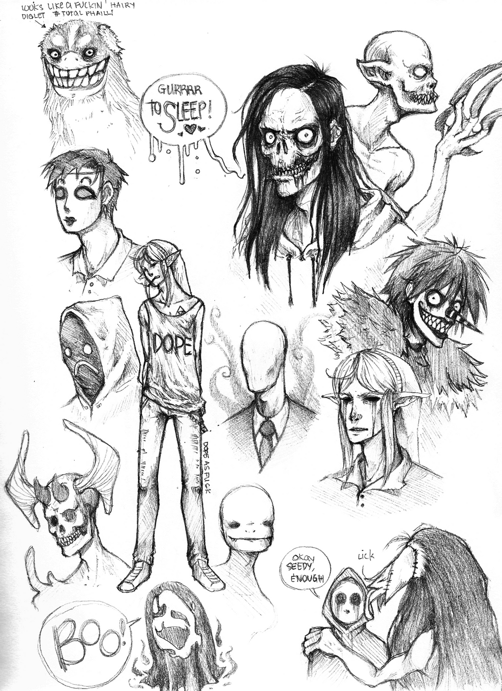 Creepypasta Doodles 2