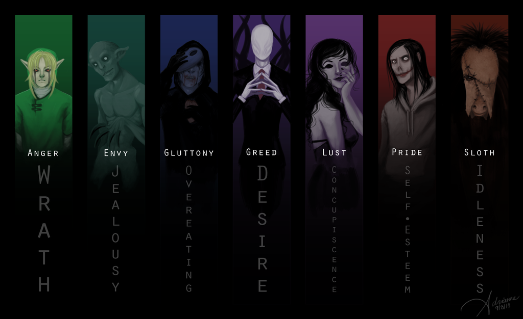 Seven deadly sins by SUCHanARTIST13