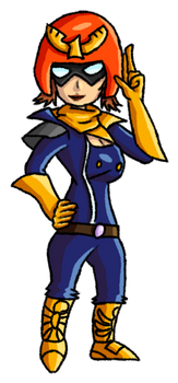 Super Smash TG 12: Captain Falcon (Queen Falcon) by Devie-the-Rper