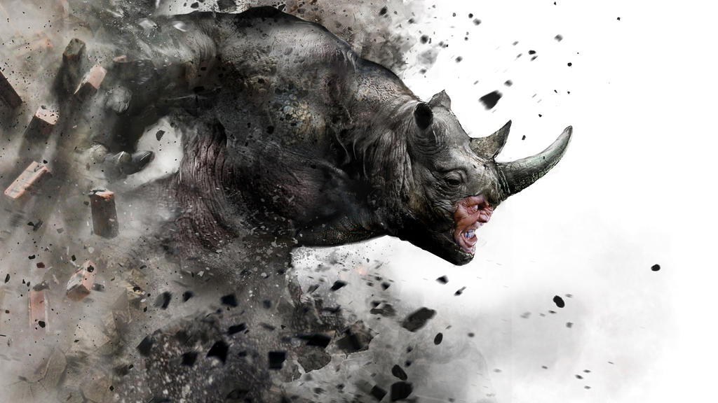 Rhino Rampage by uncannyknack on DeviantArt