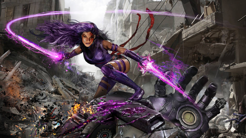 Psylocke WIP by uncannyknack