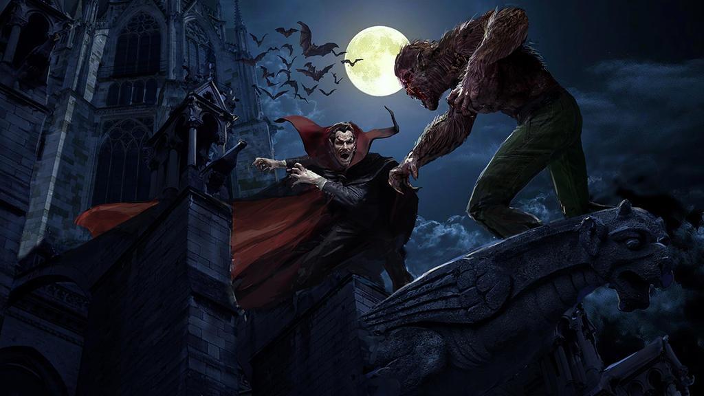 Dracula vs Werewolf By Night WIP by uncannyknack on DeviantArt