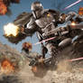 Mandalorian Swoopbike Chase