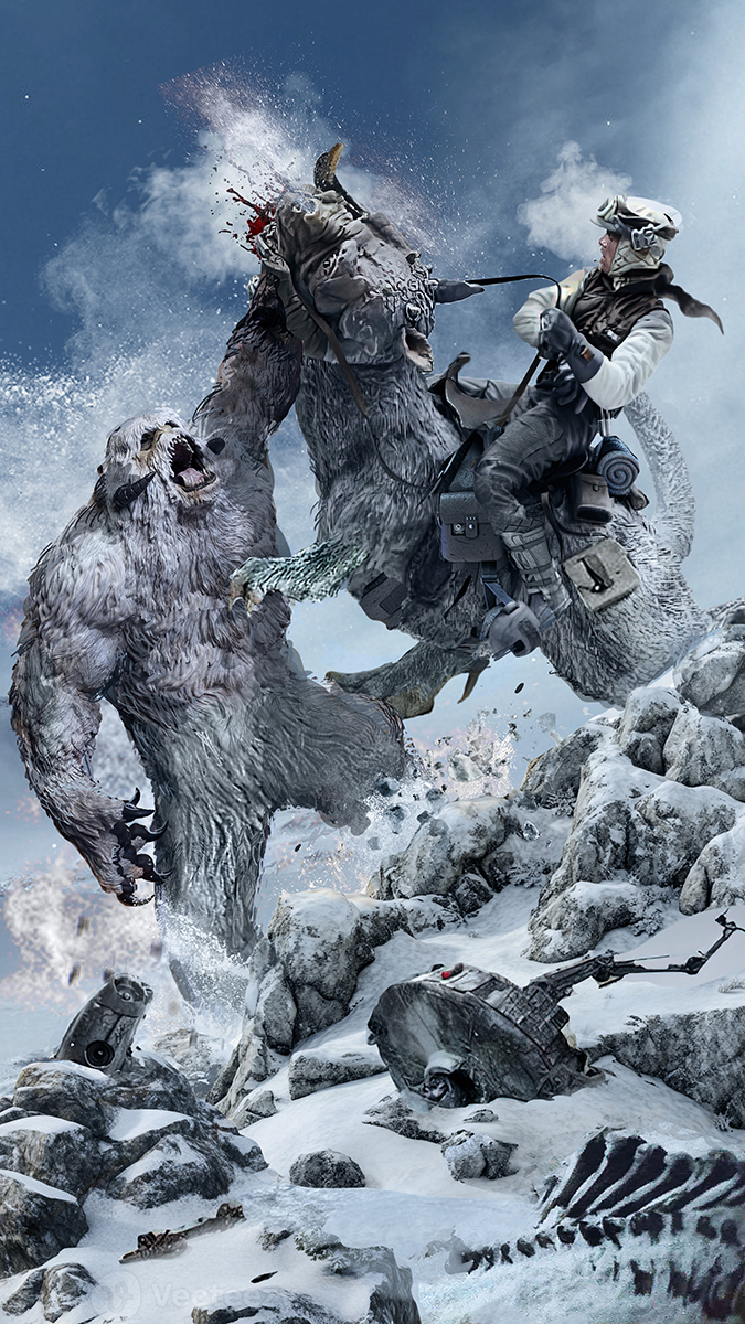 Wampa vs Luke by uncannyknack on DeviantArt
