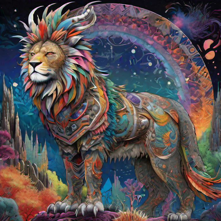 The Abstract Realm of An Alien Lion's Majesty by StickySurprize on ...