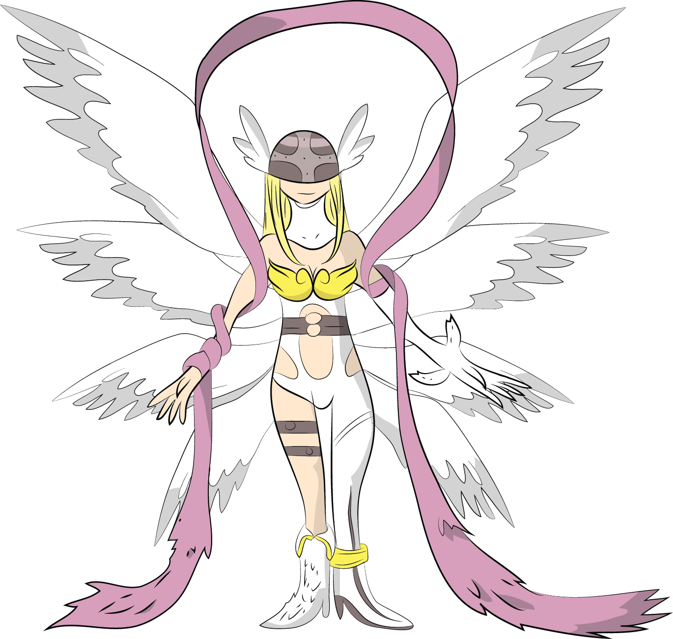 Angel digimon / Digimon anjo by Poketbiscuit on DeviantArt