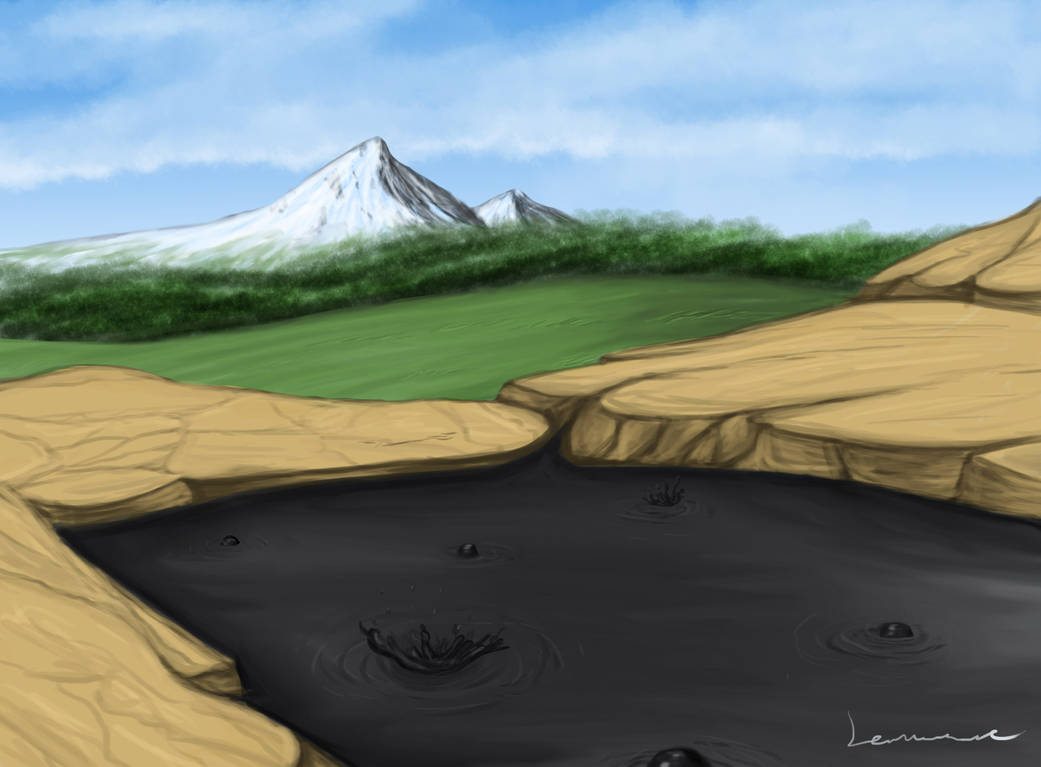 Rocky Tar Pit by Louisetheanimator on DeviantArt
