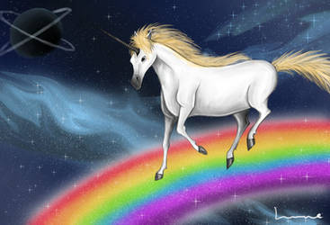 Space Unicorn by Louisetheanimator