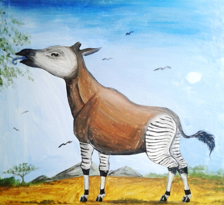 Okapi by Louisetheanimator on DeviantArt