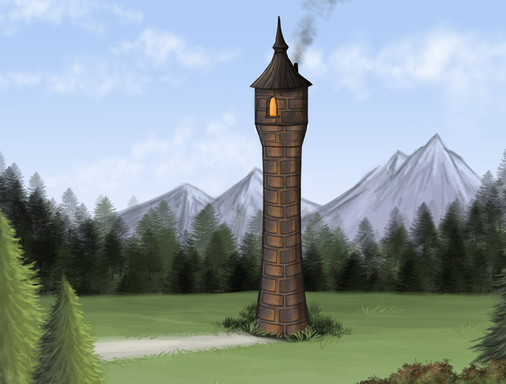 Rapunzel's Tower by Louisetheanimator