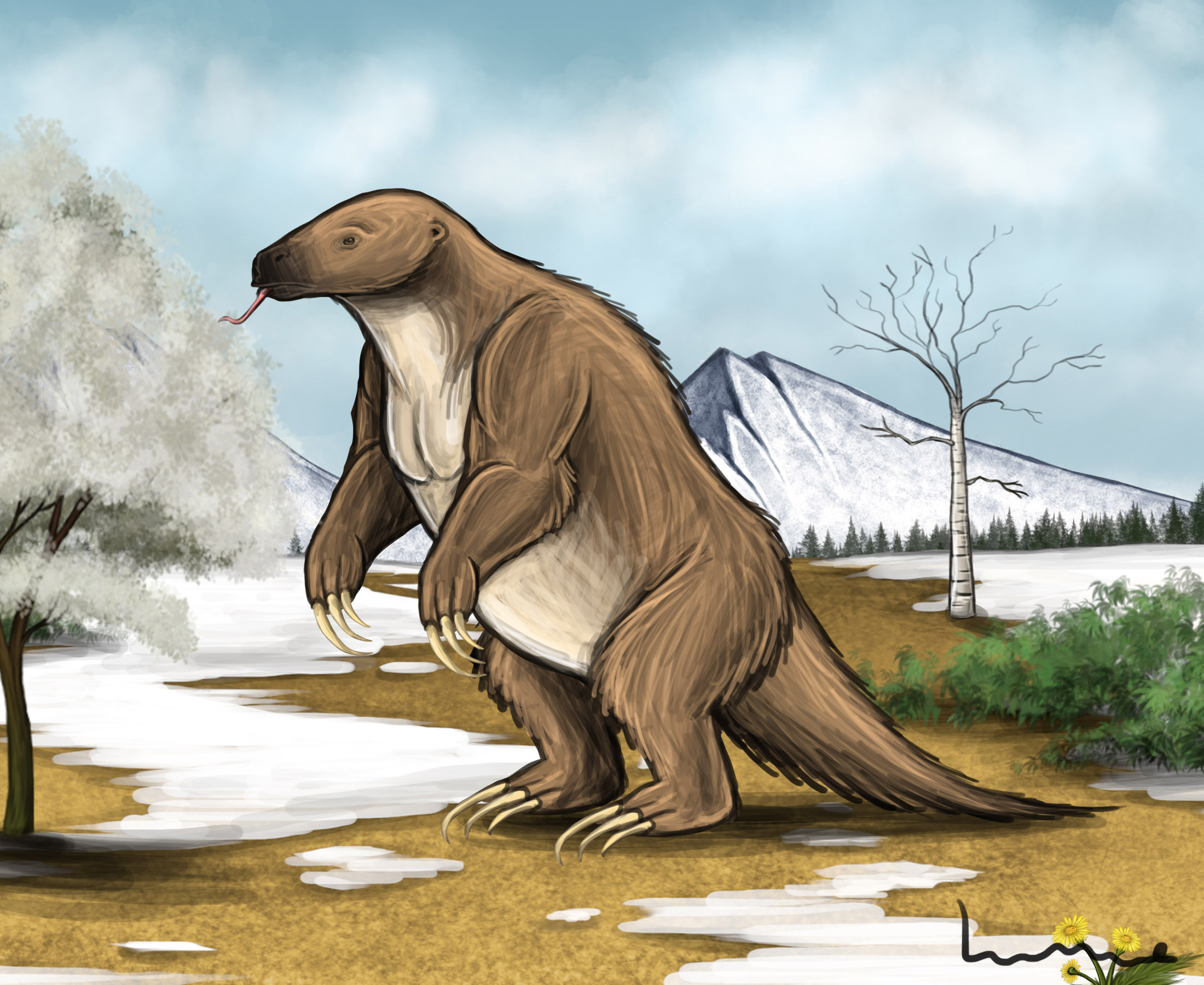 Giant Ground Sloth by Louisetheanimator on DeviantArt
