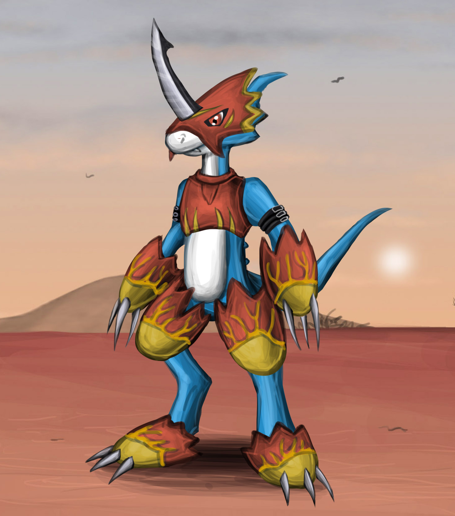 Flamedron Flamedramon by Louisetheanimator on DeviantArt