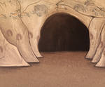 Cavemen Paintings in Cave by Louisetheanimator