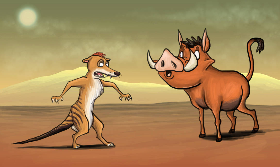 Timathon Racoon Timon Becomes a Thylacine (Dream) by Louisetheanimator on DeviantArt