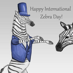 Happy International Zebra Day! by Louisetheanimator