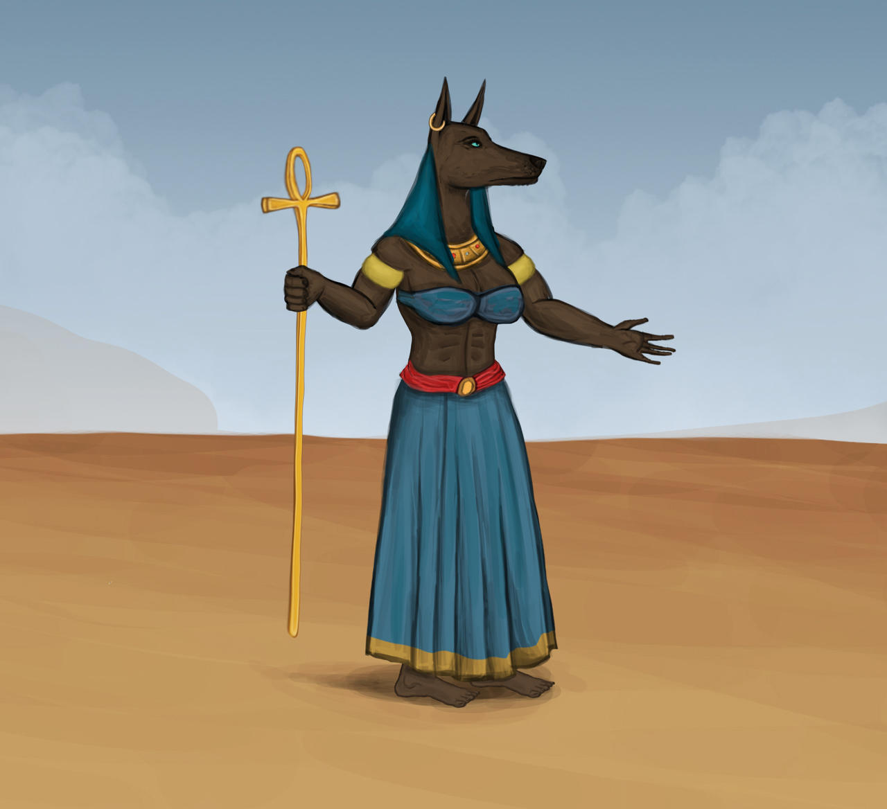 Anubis Centaur (Dream) by Louisetheanimator on DeviantArt