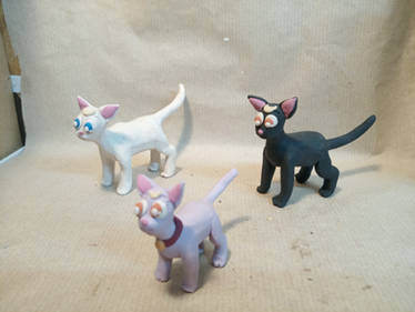 Luna, Artemis and Diana Sculptures