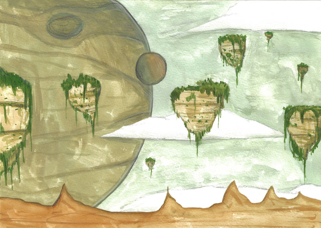 Manga Floating Rocks Floating Rocks on Planet by Louisetheanimator on DeviantArt