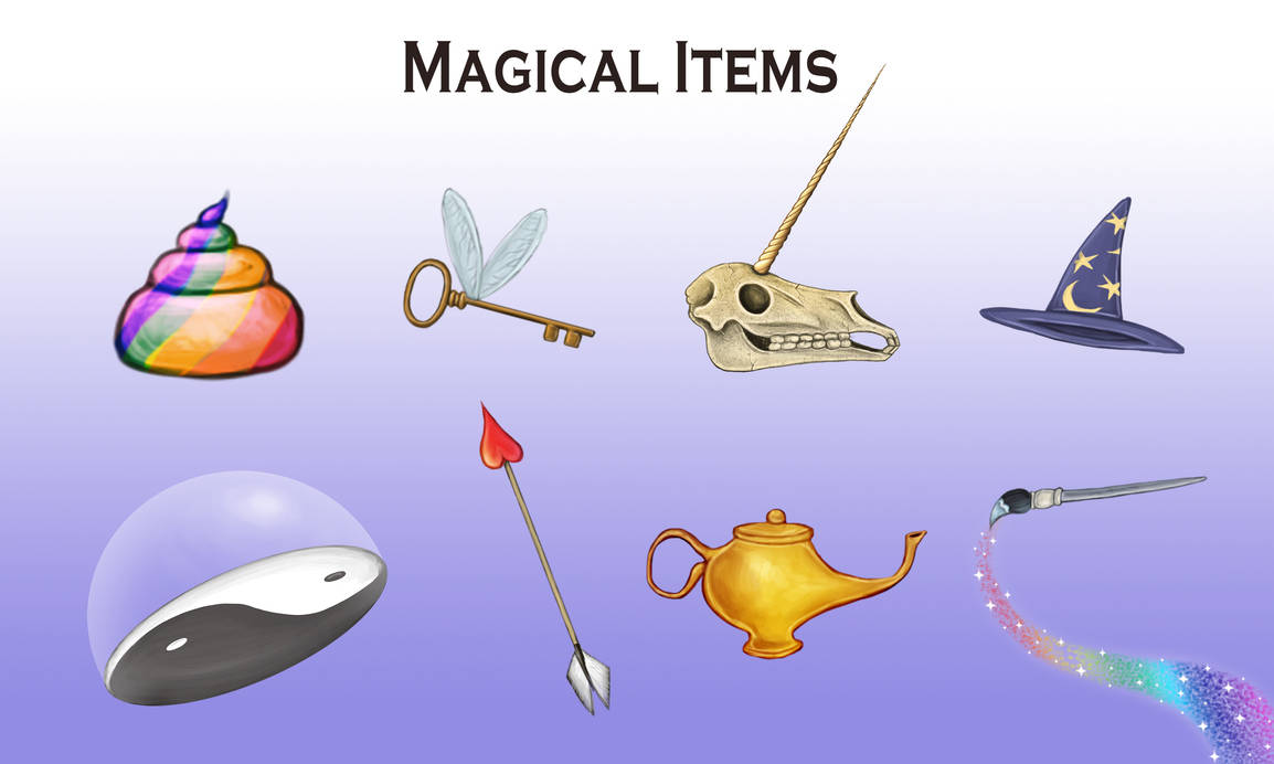 Magical Items 1 by Louisetheanimator on DeviantArt
