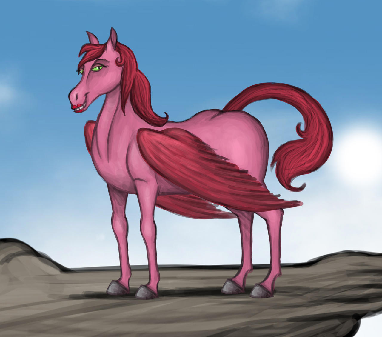 Dragon as a Pegasus - Shrek 2 by Louisetheanimator on DeviantArt