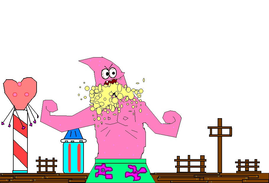 Patrick gets rabies by Louisetheanimator on DeviantArt